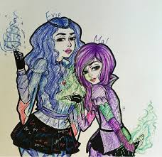 Mal And Evie Disney Decendants Disney Descendants Disney Fan Art
