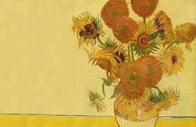 The earlier series executed in paris in 1887 gives the flowers lying on the ground, while the second set executed a year later in arles shows bouquets of sunflowers in a. Sunflowers By Vincent Van Gogh Wallpaper Mural Hovia