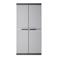 Armoire Resine 4 Tablettes Spaceo Utile Xl H182xp54xl89 Armoire Resine Tablette Quincaille Armoire Resine Armoire De Rangement Exterieur Armoire Rangement