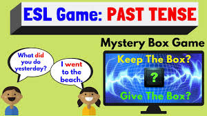These games are great for teaching face to face with an interactive digital board or teaching. Past Tense Esl Game English Past Tense Verbs Mystery Box Game Youtube