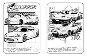 Stance Auto JDM Colouring Book - Coloring Books - Etsy