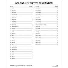 Driver S Written Examination Answer Sheet