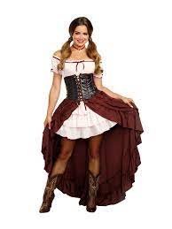During loveless' part in new orleans, a musical group dressed in costume plays inside a framework of a giant painting. Dreamgirl Women S Saloon Gal Authentic Wild West Costume Walmart Com Walmart Com
