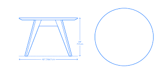 Our large selection, expert advice, and excellent prices will help you find dining room tables that fit your style and budget. Risom Round Table Dimensions Drawings Dimensions Com