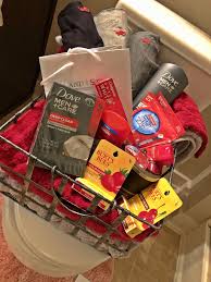 Birthday Gift Basket Ideas For Boyfriend Anniversary Gift Basket For Him Red Black Giftsforhim Giftbasketforhim Mensspa Welcomehome Valentine S Day Gift Baskets Gift Baskets For Him Valentine Gift Baskets