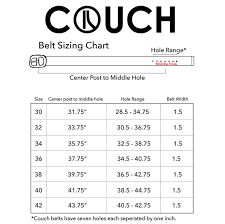 couch belt sizing how to know what belt size you are