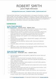 Flight Attendant Resume Samples Qwikresume
