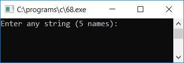 User has to enter number of names, and those names are required to be sorted in alphabetical order with the help of strcpy() function. C Program To Sort Names In Alphabetical Order