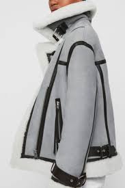 Fewer than 1 in 200 sheepskins are tanned (0.045%), the rest are dealt with as waste. Shearling Jacket For Women Shearling Jacket Biker Jacket Jackets For Women