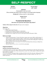 Image Result For Respect Activity For Middle School Character Education Lessons School Counseling Lessons Elementary School Counseling Lessons