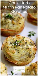 Our recipes for scrumptious vegetable side dishes will steal the show at your next dinner party or weeknight meal. Garlic Herb Muffin Pan Potato Galettes Are An Easy Elegant Side Dish That S Perfec Potato Recipes Side Dishes Potato Side Dishes Vegetable Side Dishes Recipes
