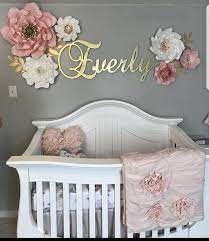 Swirling Love Paper Flowers Paper Flower Wall Nursery Etsy Girl Nursery Room Baby Girl Room Baby Girl Nursery Room