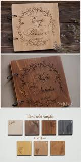 Wooden Wedding Photo Album And Guest Book By Craftburo Rustic Books Personalized Photo Albums Photo Album