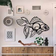 Hoagard Golden Fish Metal Wall Art Metal Fish Wall Art Metal Wall Art Fish Wall Art