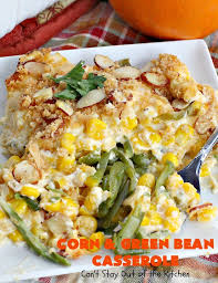 Corn And Green Bean Casserole Recipe Green Bean Recipes Green Bean And Corn Recipe Green Beans Side Dish