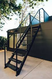 Curved steps with accent lights on risers. Photo 13 Of 21 In Tilt Shift House By Anx Aaron Neubert Architects Dwell