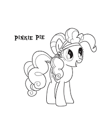 The ponies feature colorful bodies, manes and a unique symbol on one or both sides of their flanks. Pinkie Pie Coloring Pages Best Coloring Pages For Kids