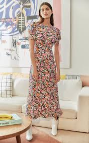 Bianca Floral Print Silk Dress By Saloni Now Available On Moda Operandi Silk Print Dress Casual Dress Outfits Dresses