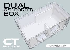 Dual 6 5 Inch Ported Subwoofer Box Design Subwoofer Box Design Subwoofer Box Speaker Box Design