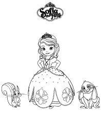 Sofia The First Whatnought And Clover Coloring Page Disney Princess Coloring Pages Princess Coloring Pages Coloring Pages