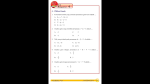 Contoh soal matematika kelas 5 tahun 2020/2021 dan kunci jawabannya/cara penyelesaiannya kurikulum 2013, pecahan, campuran demikianlah pembahasan mengenai tentang soal matematika kelas 5. Kelas 8 Pgl Uji Kompetensi 4 Pg Youtube