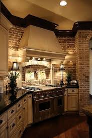 Painting Faux Brick Backsplash In Kitchen Dream House Brick Kitchen House Styles