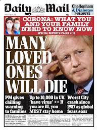 Alan English On Twitter In 2020 Newspapers Daily Mail Uk Newspaper Front Pages