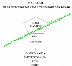 Cara Membuat Makalah Yang Baik Dan Benar Universitas Tulisan