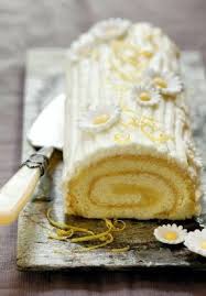 Buche Roulee Neige A La Vanille Et Mangue Recette Roule Au Citron Recette Dessert Recette Buche