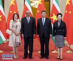 Suriname has a very diverse population of approximately 566,000, most of whom live on the country's north coast. Xi Jinping Holds Talks With President Desi Bouterse Of Suriname