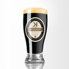 Download Packreate Glass Of Stout Beer Psd Mockup