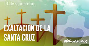 La primera vez que procesionó, portaba un cristo muerto propiedad de la parroquia, la peana fue cedida por la cofradía de san roque de la parroquia de san pablo. Exaltacion De La Santa Cruz Dehonianos