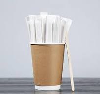 Scheam 200 Pcs 5.5 inch Paper Wrapped Coffee Stirrers, Individually Wrapped  Coffee Stirrers, Wrapped Stir Sticks Disposable Wood Coffee Sticks for ...