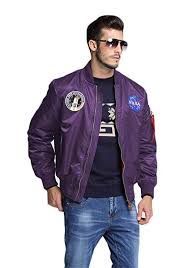 Black And Purple Bomber Jacket Coriresha Mens Nasa Embroidery Badge Slim Fit Bomber Jackets Zipper Windbreaker Purple Windbreaker Bomber Jacket Bomber Jacket Slim Fit Bomber Jacket