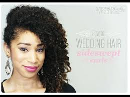 With short middle parted hair, guys will need a shorter. Curly Wedding Hairstyle Tutorial Naturallycurly Com Youtube