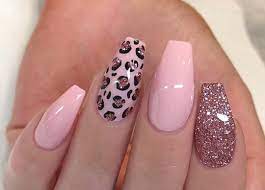 Pin By Melissa Paez On Pretty Nail Purple Acrylic Nails Pink Leopard Nails Cheetah Print Nails