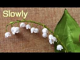 A nice and original card to make for your mum. Abc Tv How To Make Lily Of The Valley Flower With Shape Punch Slowly Craft Tutorial Youtube