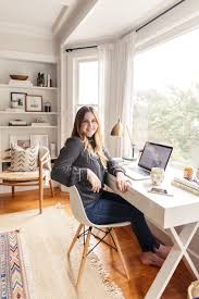 How To Make A Small Office Work Harlowe James Desk In Living Room Living Room Office Small Space Office