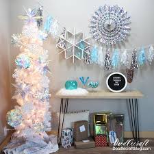 Continue to 4 of 15 below. Frozen Inpsired Party With Blue Silver Snowflakes