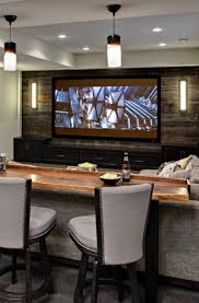 Build a frame around the tv. 63 Basement Bar Ideas And Images Sebring Design Build