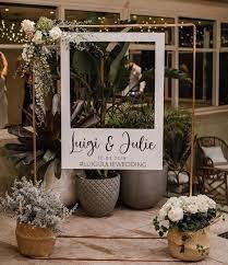 Wooden Polaroid Frame With Personalized Text Custom Calligraphic Rustic Distressed Wood Wedding Sign Photo Booth Decor Idee Per Matrimoni Matrimonio Cornici Matrimonio
