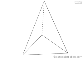 A is the height of the base triangle. Surface Area Of A Triangular Pyramid Formula