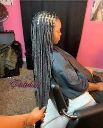 Pin By Sammiiam On Box Braids Black Girl Braided Hairstyles Hair Ponytail Styles Girls Hairstyles Braids