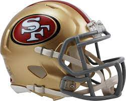 This licensed san francisco 49ers football helmet and team jersey look like the real deal! Riddell San Francisco 49ers Revolution Speed Mini Helmet Dick S Sporting Goods
