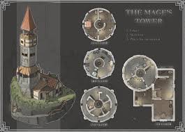 The Mage S Tower Map Oc Dnd Tabletop Rpg Maps Dungeon Maps Fantasy Map
