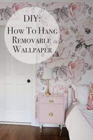 Diy How To Hang Removable Wallpaper Diy Wallpaper Ideas Removable Wall Panels Tips Removable Wallpaper Diy Temporary Wallpaper Bedroom Renters Decorating