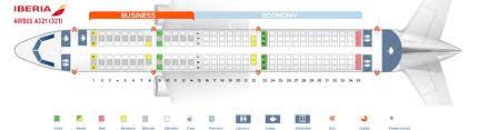 Seat Map And Seating Chart Iberia Airbus A321 200 Seating Plan Airbus Iberia