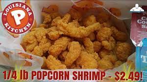 Discover our menu and order delivery or pick up from a popeyes near you. Popeyes 1 4lb Popcorn Shrimp For 2 49 Youtube