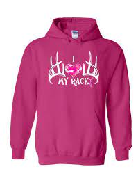 I My Rack Hoodie Regular Fit Pink Hunting Apparel Ilovemyrack Pinkrackproject Cool Hoodies Hoodies Unisex Hoodies