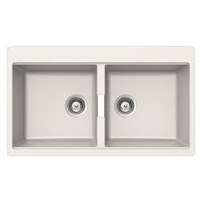 Water filters & home filtration systems. Schock Double Bowl White N200w Abey Australia